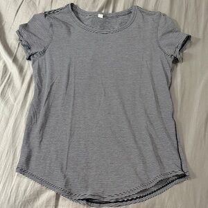 lululemon athletica Monochrome Striped Short Sleeve Tee